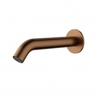 Brushed Copper Round Wall Mount Bath Spout